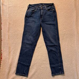 Old Navy Dark Blue Women's High Rise Slim Jeans